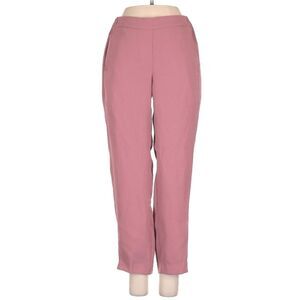 J Crew Drapey Pull On Trousers Pink Straight Leg Pants Womens 8